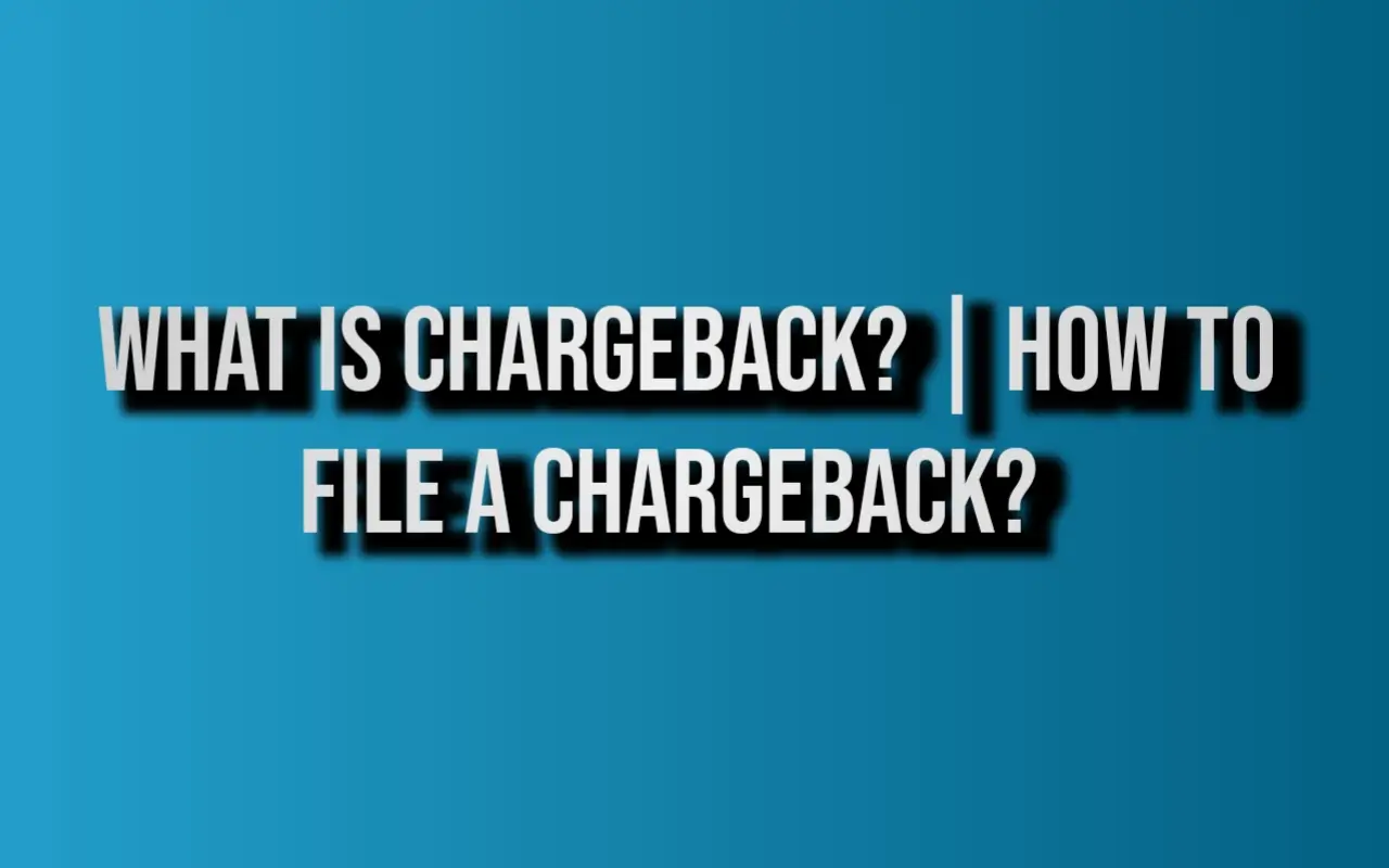 What Is Chargeback? | How To File A Chargeback?